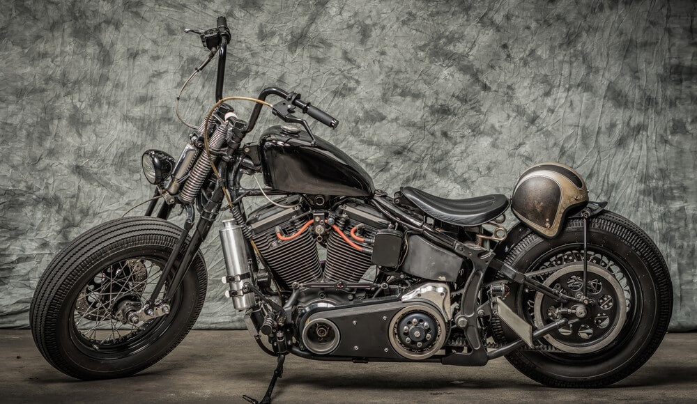 custom bobber bike with insurance