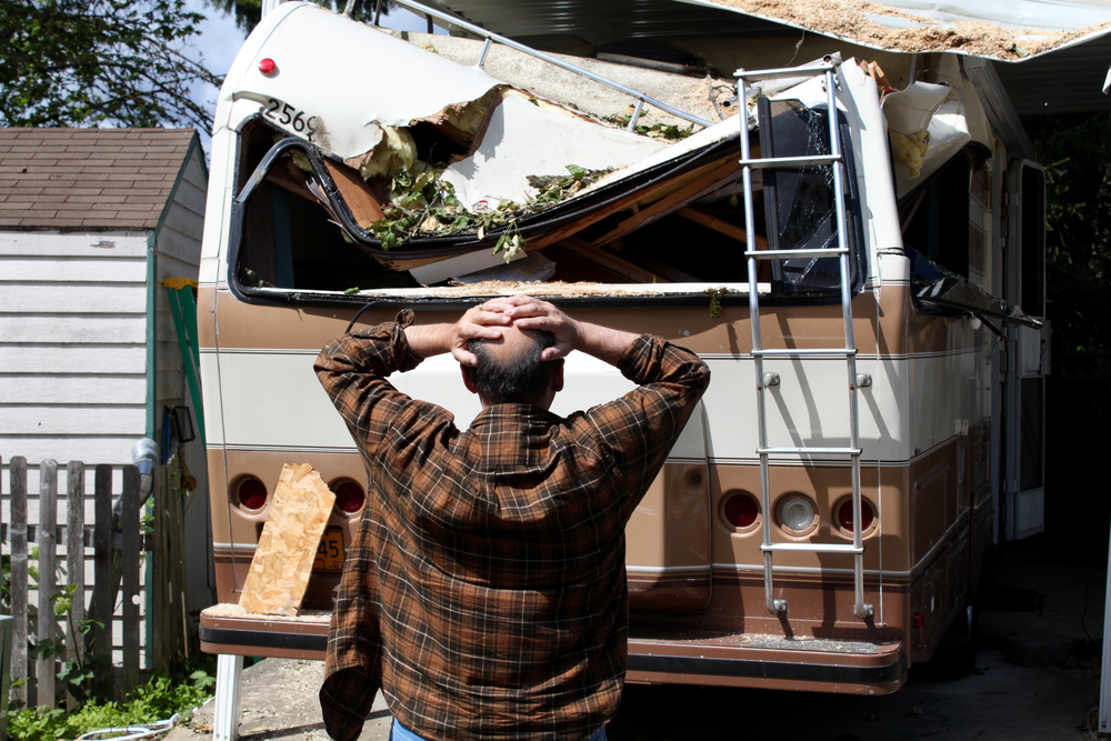 tree fallen on rv 