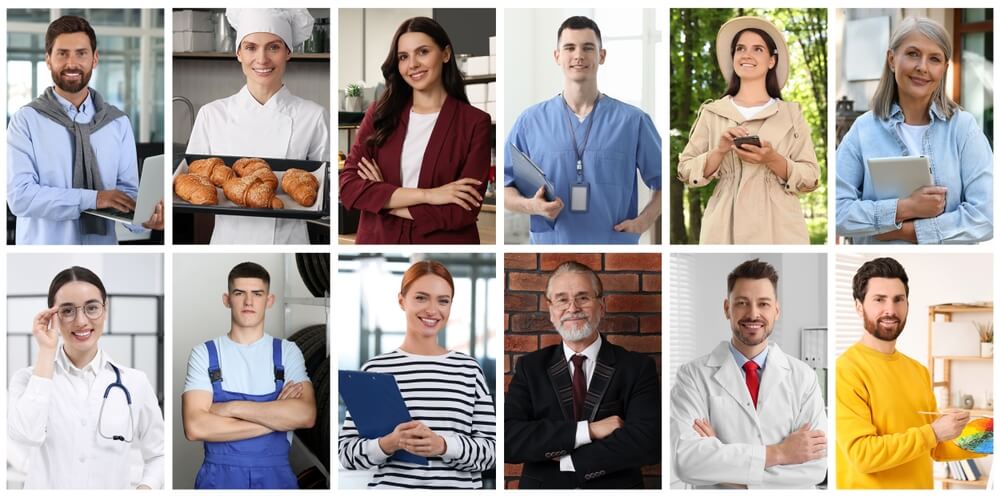 ion-the-role-of-occupation-in-determining-auto-insurance-rates-2 A panel of people representing many different job types - best car insurance.