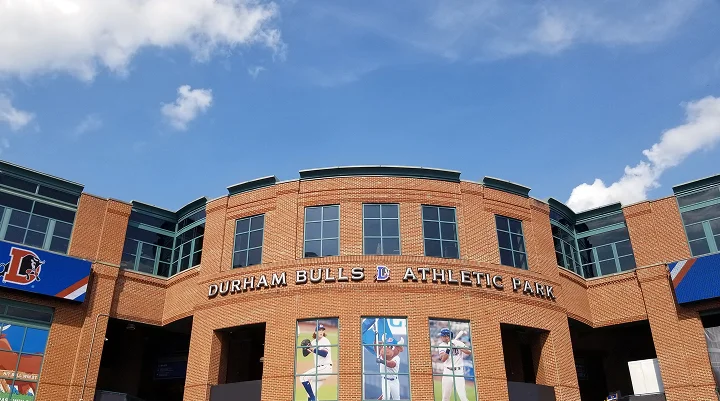 The Durham Bulls Athletic Park baseball stadium - best car insurance in North Carolina.