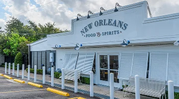METAIRIE, LA, USA - AUGUST 12, 2023: New Orleans Food and Spirits Restaurant on Metairie-Hammond Highway in the Bucktown Neighborhood.