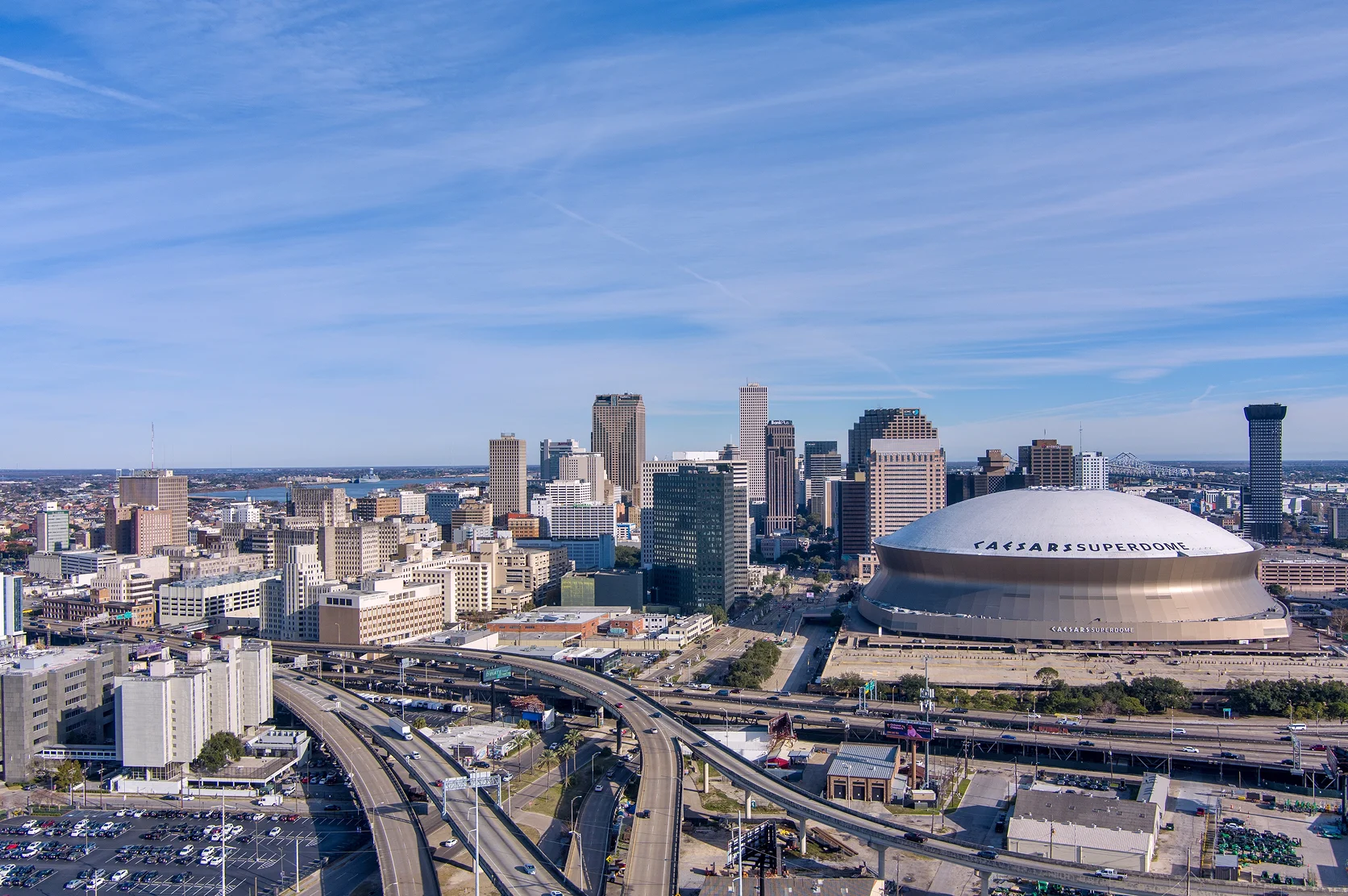 Downtown New Orleans and the Superdome