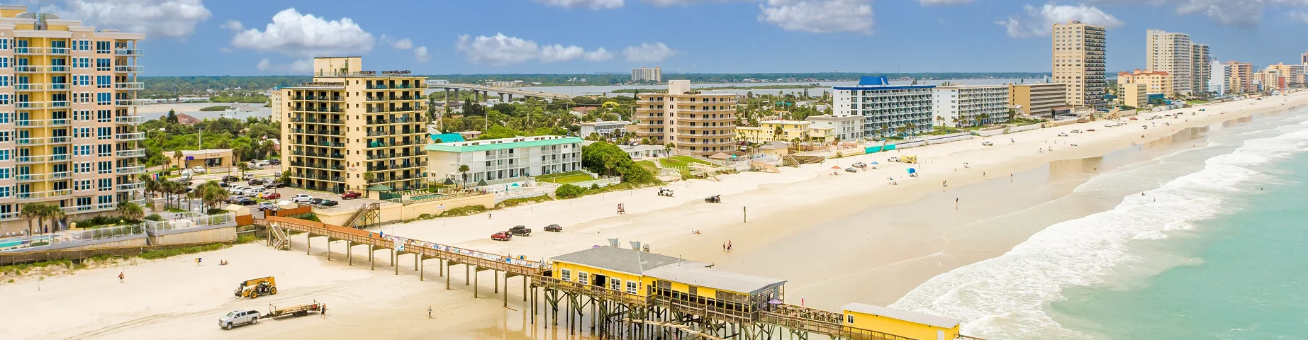 BEAUTIFUL BEACHES photos taken with drone , beautiful blue water, Daytona Beach - best home insurance in Florida.