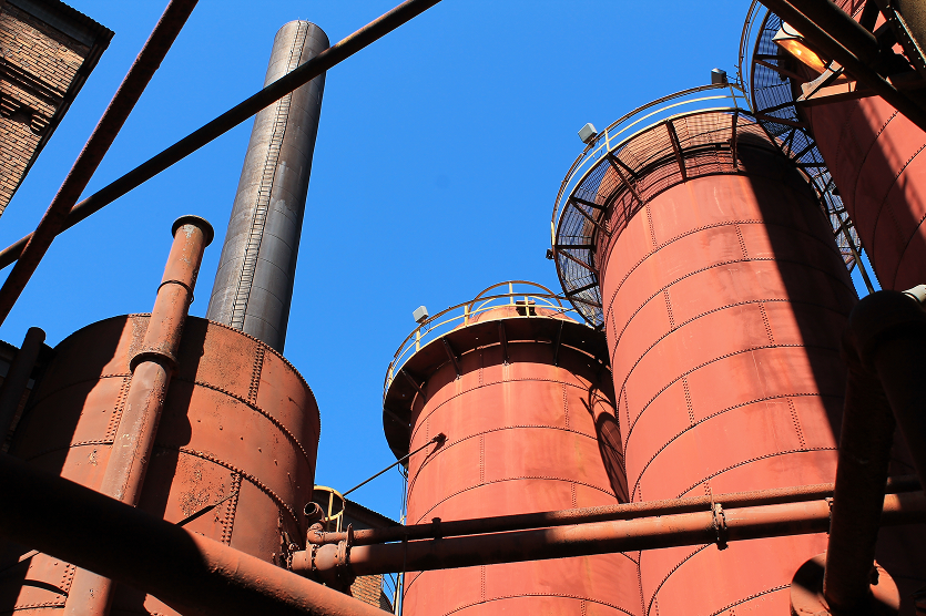 Silos at Sloss Furnaces in Birmingham– home insurance with top-rated carriers in Alabama.