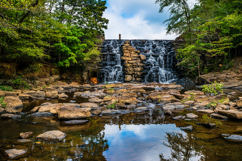 Waterfall at Chewacla State Park new Auburn – home insurance with top-rated carriers in Alabama.