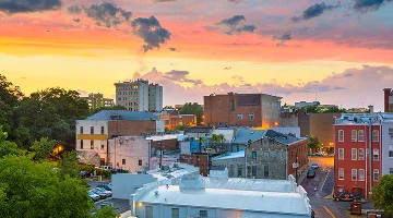 Athens downtown cityscape - best car insurance in Georgia.