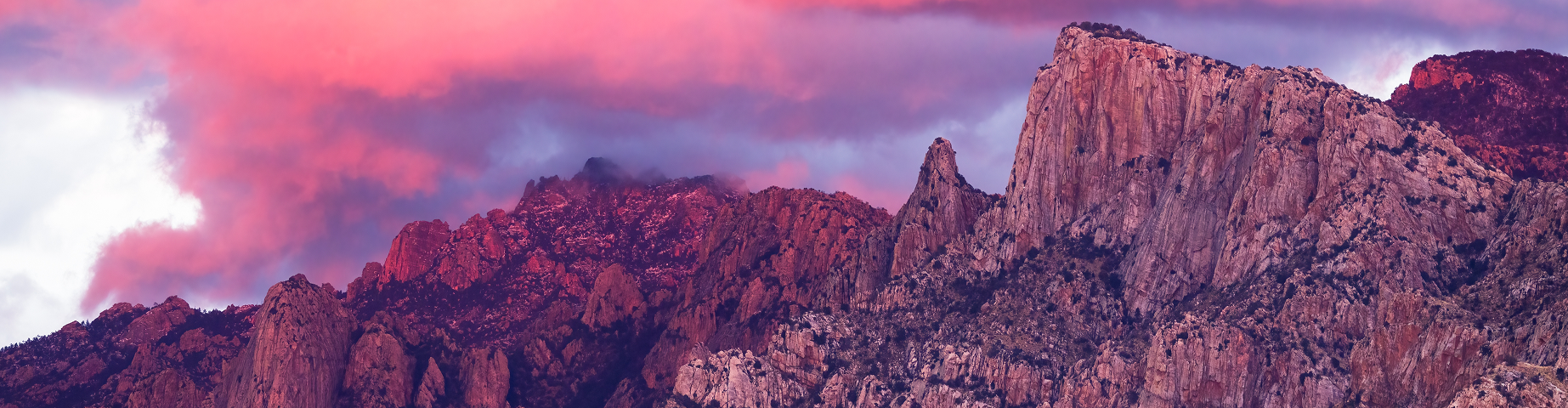 Cathedral Rock, at sunset, in the Santa Catalina mountains near Tucson - best homeowners insurance in Arizona.