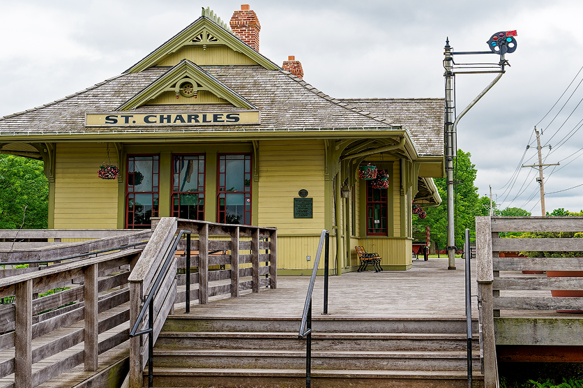The Katy Depot in Frontier Park was originally named The M.K and T Passenger Depot when completed in 1893.