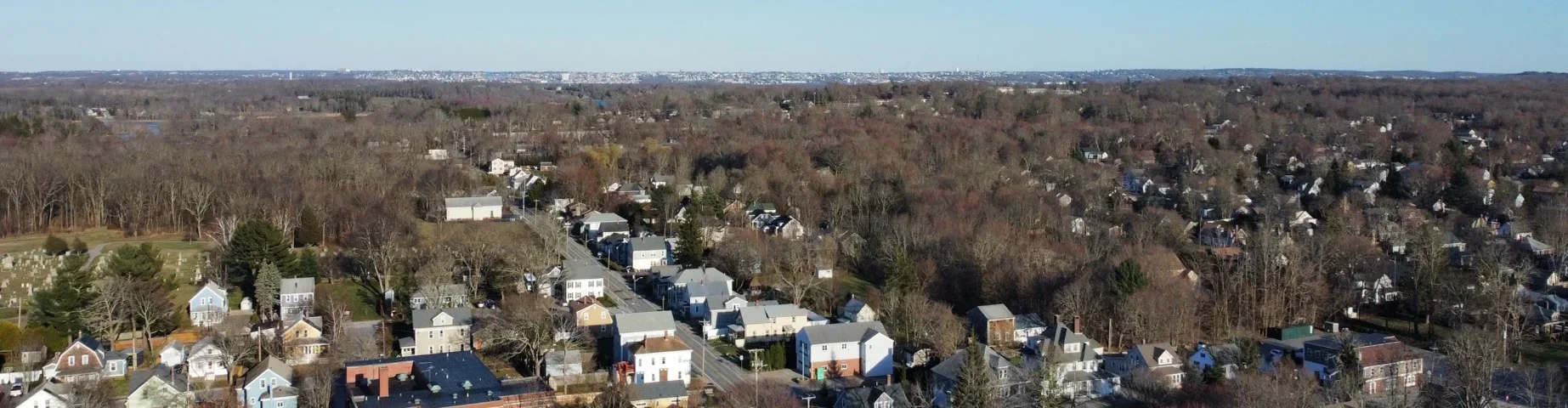 Drone overlook of Warren Rhode Island – Home insurance in Rhode Island